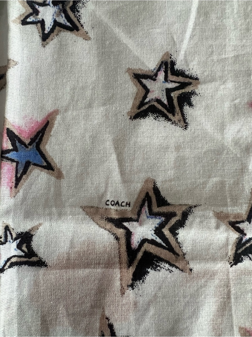 Coach Star Scarf RARE HTF - Picture 5 of 7